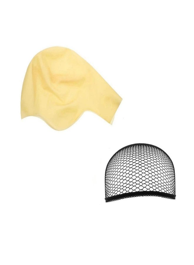 Dzrige Halloween Bald Head Cap Bald Hats Head Wig Cap Latex Bald Cap Costume Accessory for Adults Halloween Theme Party Cosplay - Image 1